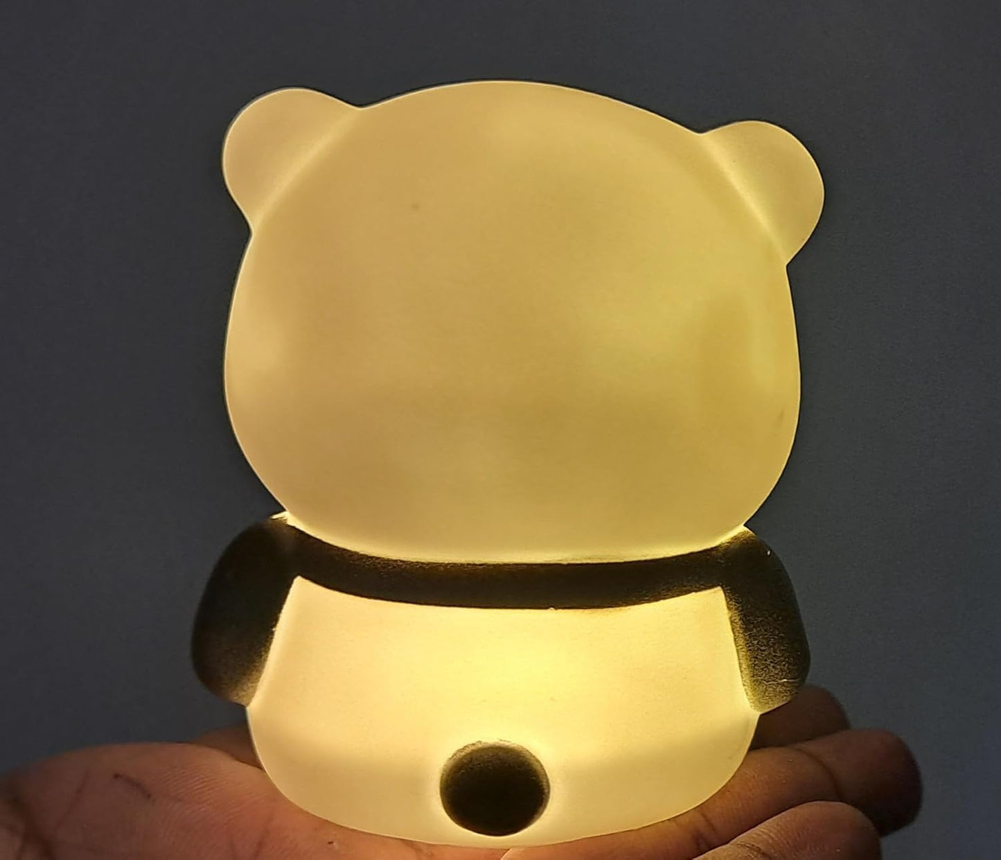 Tiny Panda Night Lamp for Kids Room | Cute Panda LED Night Light with Warm Yellow Glow | Soft Silicone Bedside Lamp for Bedroom, Nursery & Valentine’s Day Gift
