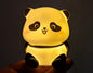 Tiny Panda Night Lamp for Kids Room | Cute Panda LED Night Light with Warm Yellow Glow | Soft Silicone Bedside Lamp for Bedroom, Nursery & Valentine’s Day Gift