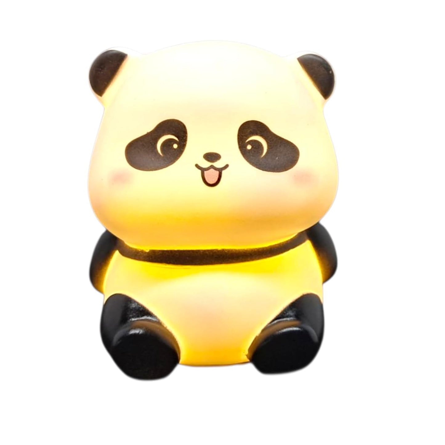 Tiny Panda Night Lamp for Kids Room | Cute Panda LED Night Light with Warm Yellow Glow | Soft Silicone Bedside Lamp for Bedroom, Nursery & Valentine’s Day Gift