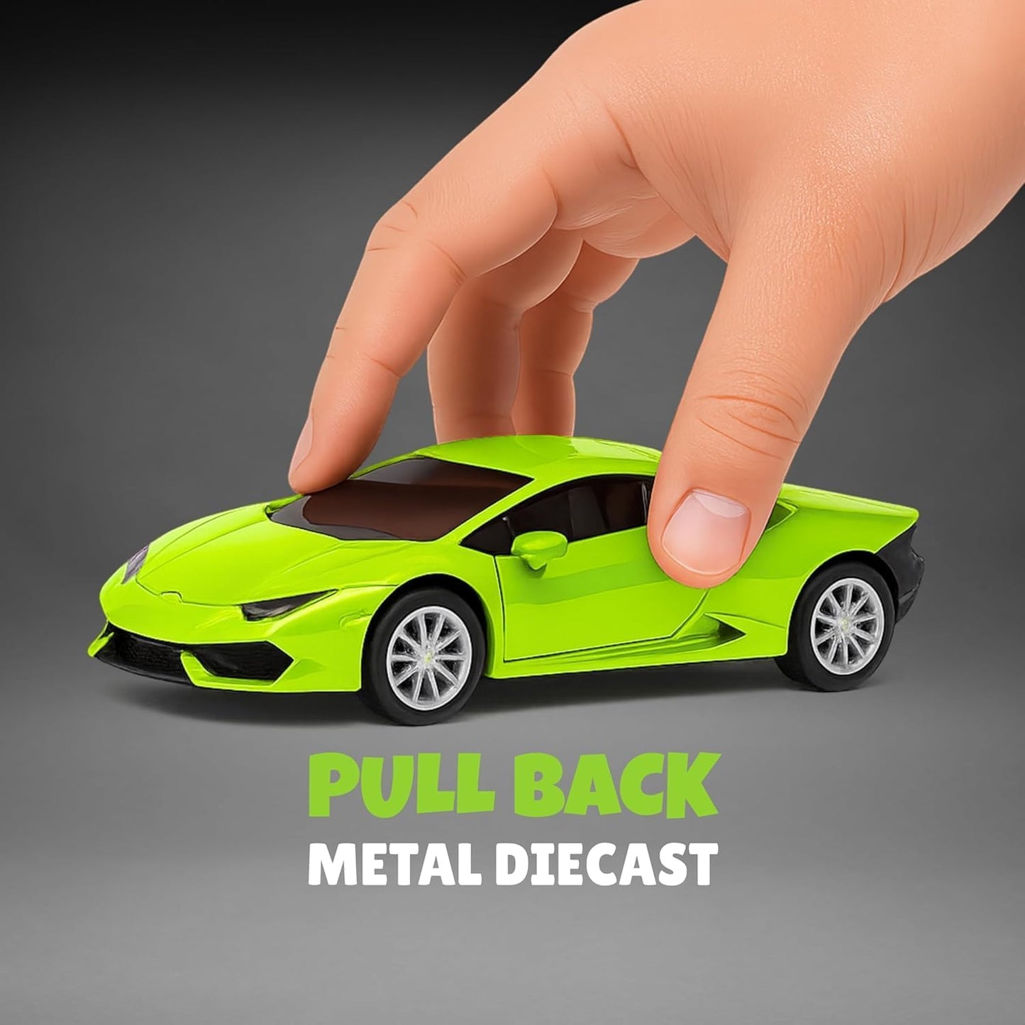 Lamborghini Die Cast Metal Toy Car 1:32 Scale (Copy) Green
