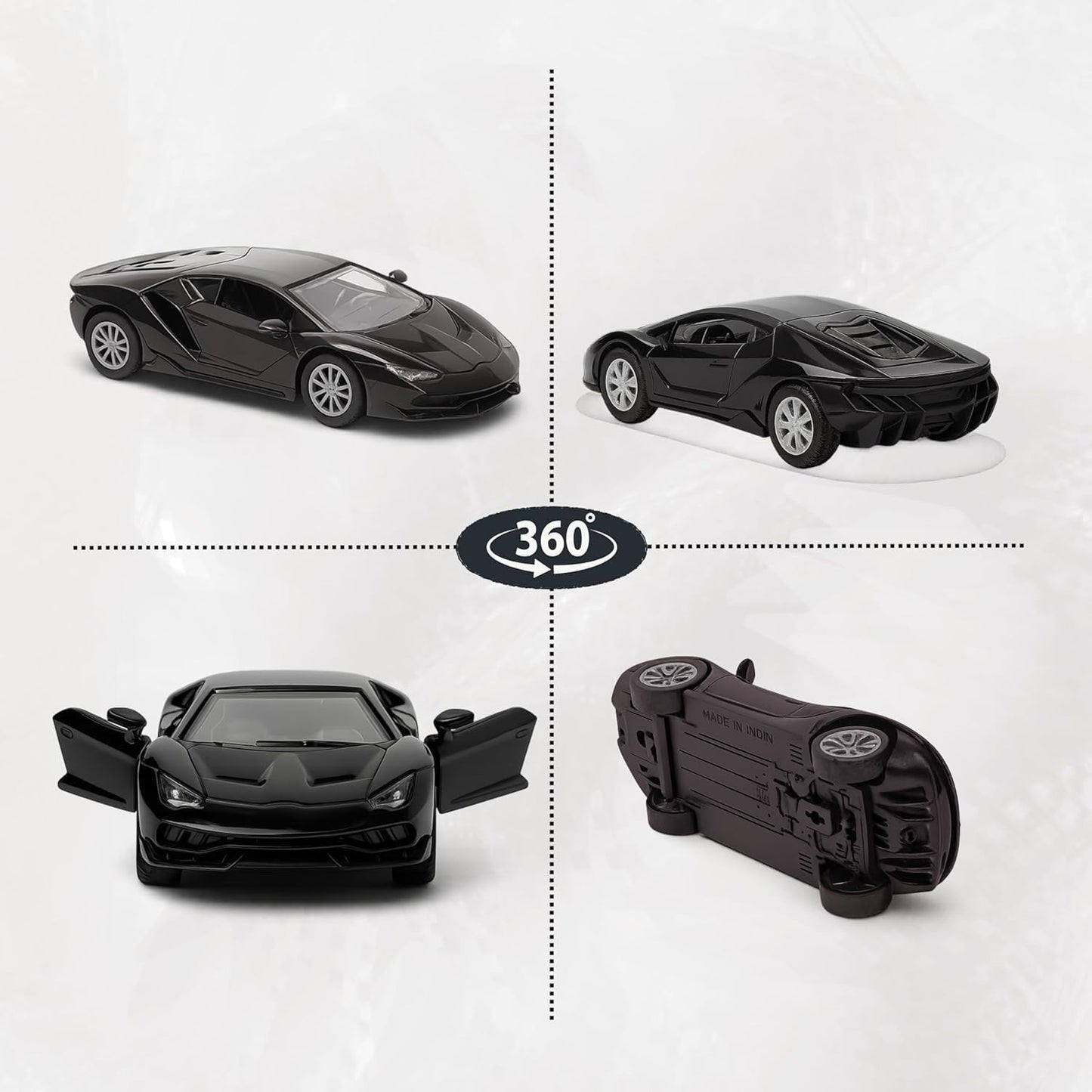 Lamborghini Die Cast Metal Toy Car 1:32 Scale Black