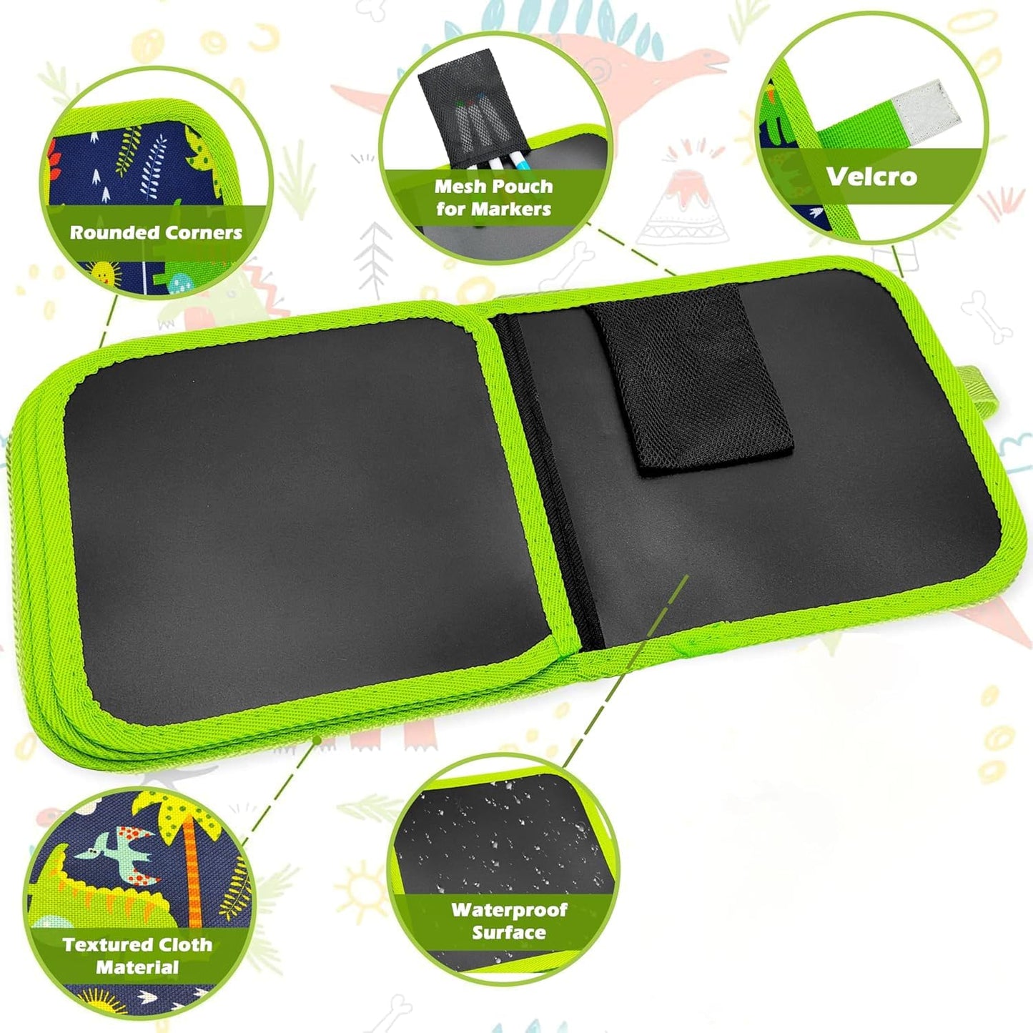 6 Pages Erasable Slate Book for Kids