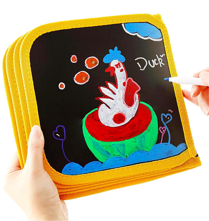 6 Pages Erasable Slate Book for Kids