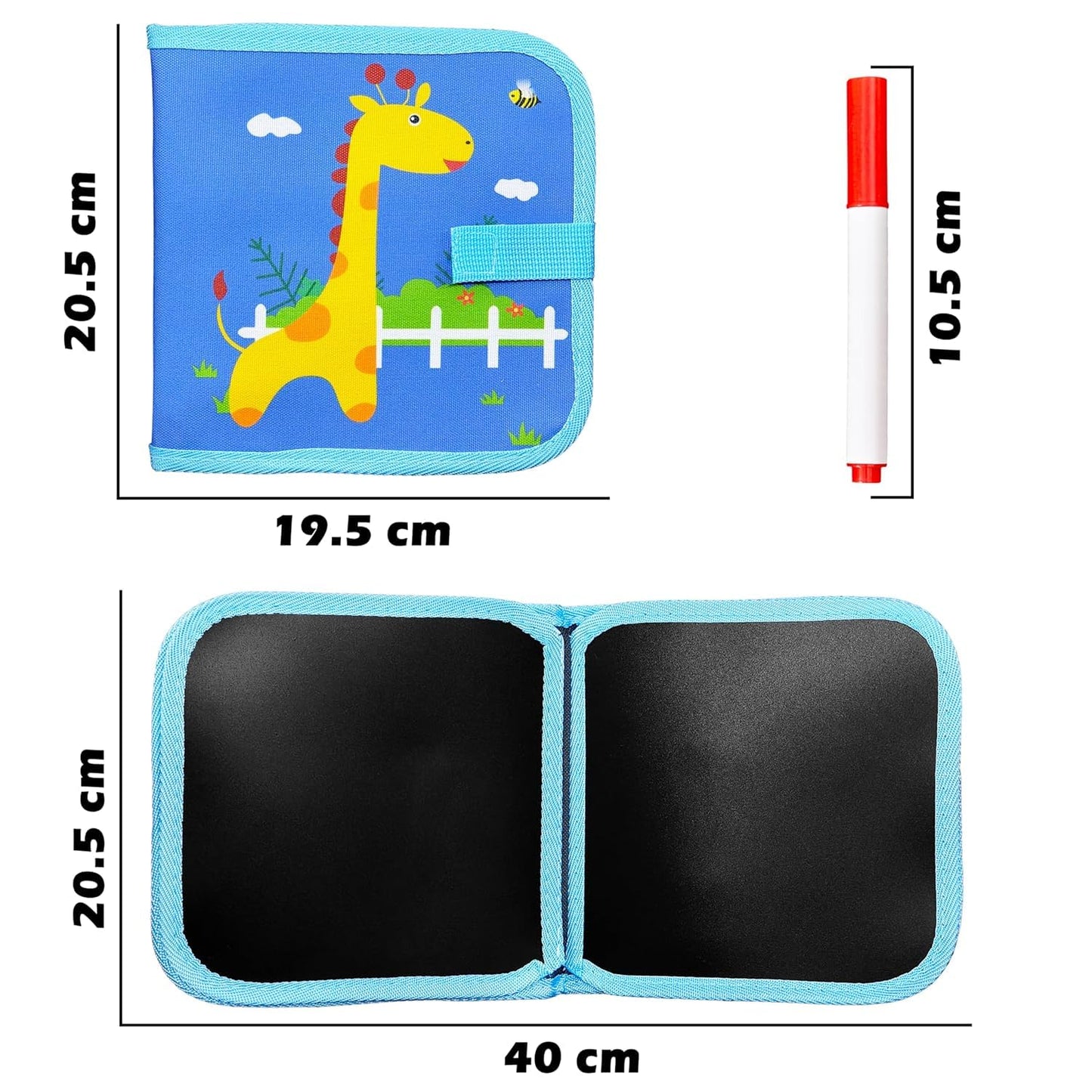 6 Pages Erasable Slate Book for Kids