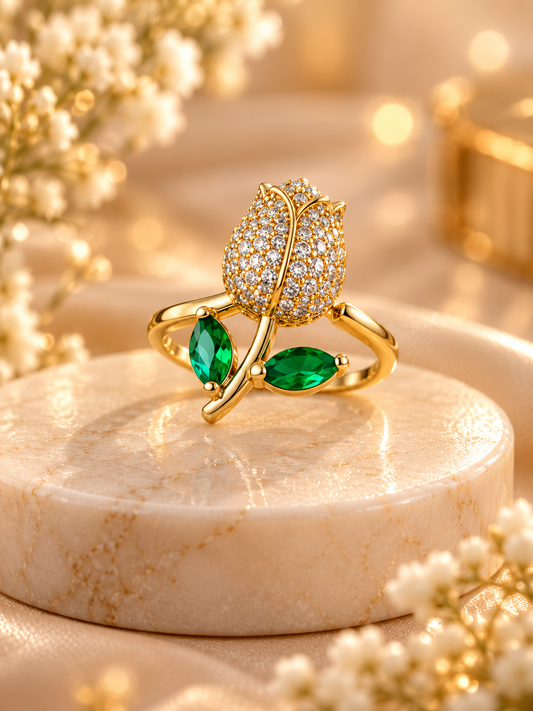 Tulip Finger Ring - Design FR07