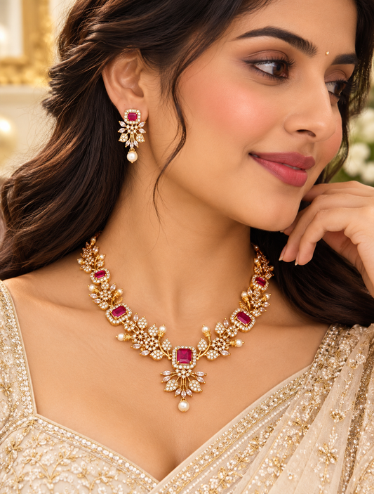 Statement Necklace New Collections - with Back rope