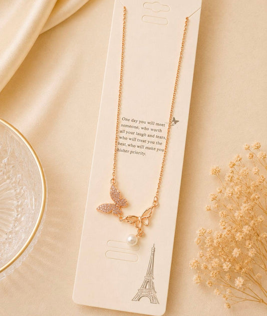 Anti Tarnish chain set - Butterfly